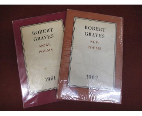 Robert Graves, ' More Poems ' 1961 First Edition, together with ' New Poems ', 1962 First Edition and other Robert Graves and