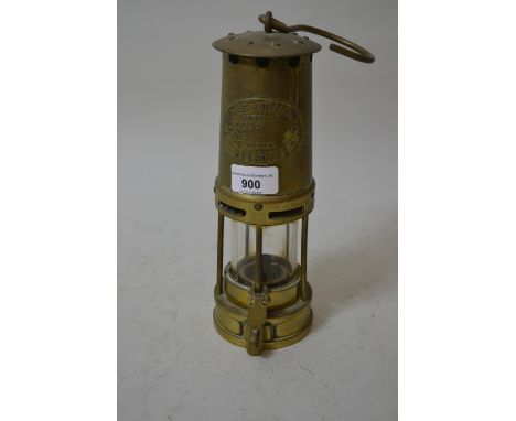 Thomas and Williams Aberdare brass miner's lamp 