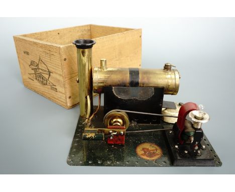 A Bowman M130 live steam engine with dynamo, boxed, circa 1930s