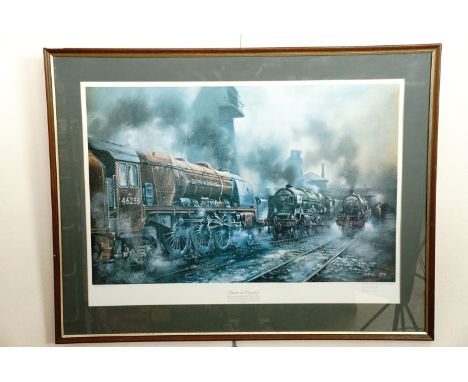 After Denis Weston, "Giants At Camden", signed limited edition print 358/500 , 88 cm x 68 cm