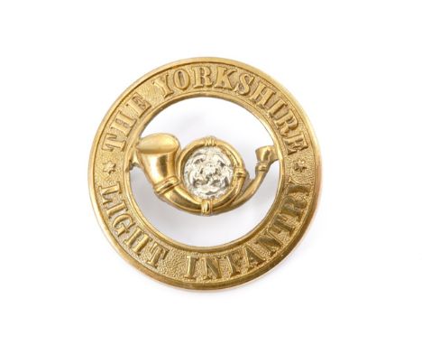 A Yorkshire Light Infantry other rank's Home Service Pattern helmet plate centre