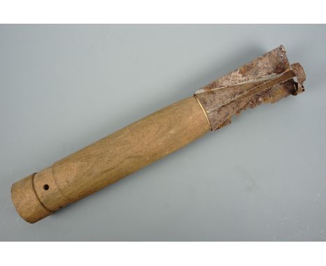 A Second World War British Civil Defense instructional model of a German Luftwaffe 1 kg Brandbombe aerial incendiary bomb
