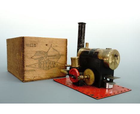A Bowman M175 live steam engine, circa 1930, boxed