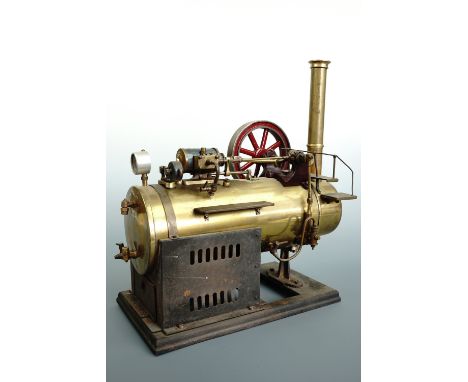 A Falk overtype live steam engine with feed pump, circa 1900
