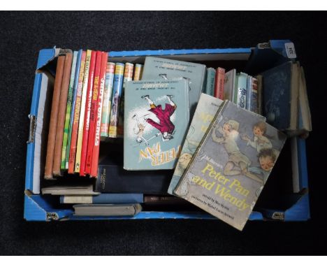A box of vintage books, girls annuals, Peter Pan books etc 