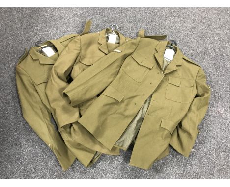 Fourteen British Army uniforms 