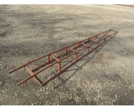 A 7 1/4" gauge miniature railway engine inspection ramp 
