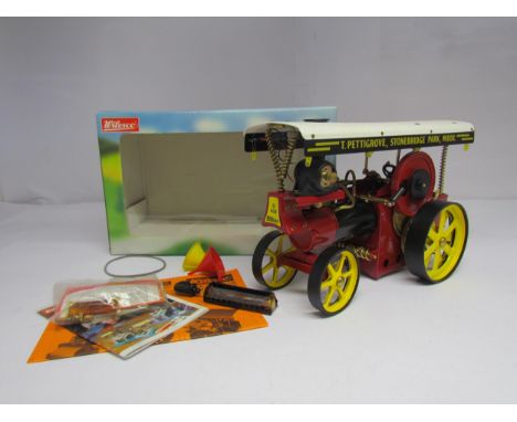 A boxed Wilesco Hobby-Technik D409 showman's live steam traction engine 