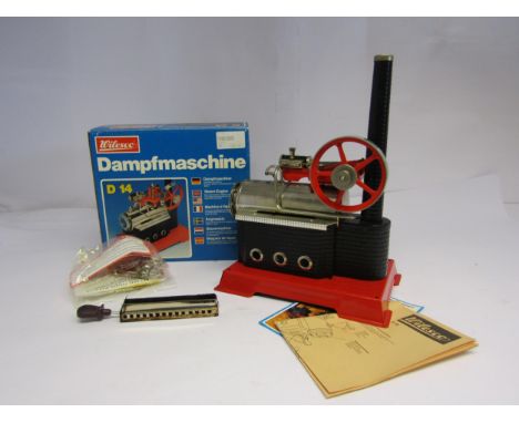A boxed Wilesco D14 Dampfmaschine live steam stationary engine 