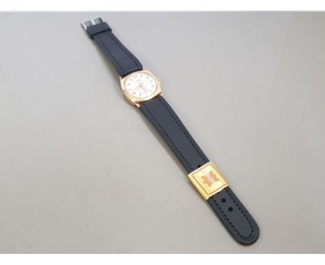 VINTAGE 1959 9CT GOLD GENTS LANCO SWISS WATCH IN GOOD WORKING ORDER 22.5G