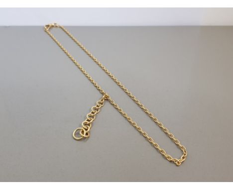 GOLD 18CT FANCY CHAIN LINK NECKLET 18.2G SIZE 51CMS