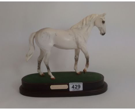 Royal Doulton model of Dessert Orchid on wood base