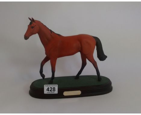 Beswick Ware model of Red Rum on wood base