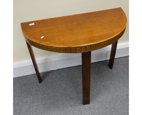 Light Oak Semi circular hall table