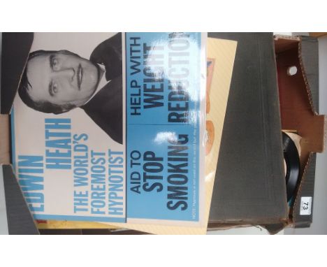A large collection of vintage 78 RPM records and other LPs and singles etc