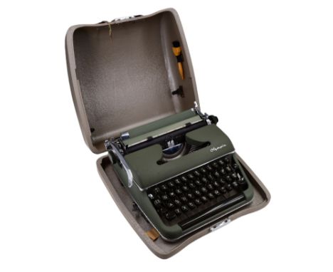 An Olympia portable typewriter, circa 1960s