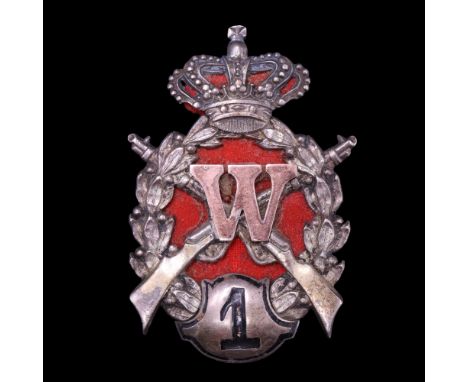 An early 20th Century rifle Royal Netherlands East Indies Army marksmanship prize badge