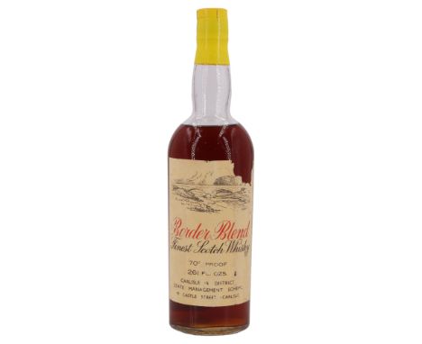 A bottle of Carlisle and District State Management Scheme "Border Blend Finest Scotch Whisky", 26 2⁄3 Fl. Ozs