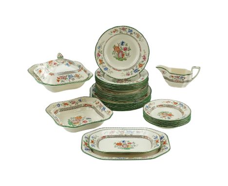 A quantity of Copeland Spode "Chinese Rose" dinnerware, no 629599 