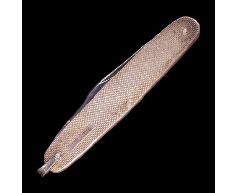 A 1960s pocket folding knife having silver grip scales, 8 cm closed