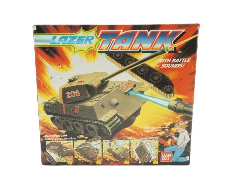 A boxed 1987 Bandai Lazer Tank 