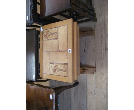 VINTAGE SET OF TILED TOPPED TABLES
