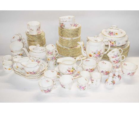 Royal Crown Derby: Dinner Service in the "Posies" Pattern a comprehensive service of over 100 pieces comprising; 36 plates of