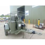 TECALAMET SERVICE TRAILER C/W DIESEL COMPRESSOR, OIL TANKS, PRESSURE GREASER ETC