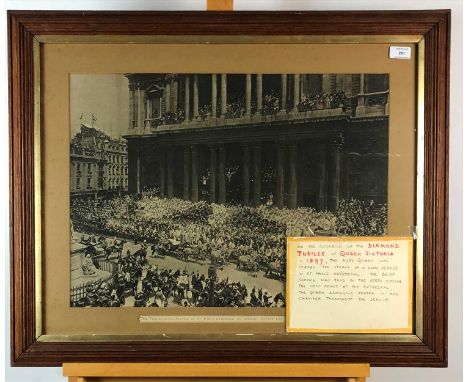 A photograph of the Thanksgiving Service at St Pauls Cathedral on Jubilee Day 1897. The service was held on the steps so that