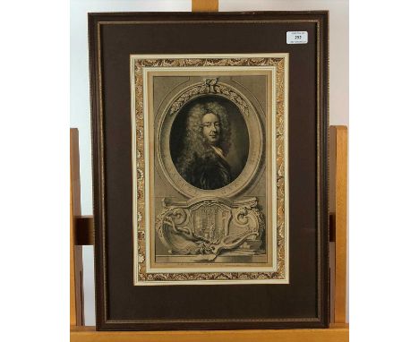After William Hogarth, The Bench, engraving, 31 x 21cm together with a portrait engraving of Sir Samuel Garth MD after Godfre