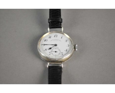 Arthur Baume &amp; Co Manufacturer: Longines Model Name: N/A Year: 1917 Case No: 3431305 Case Material: Silver Movement: Bras