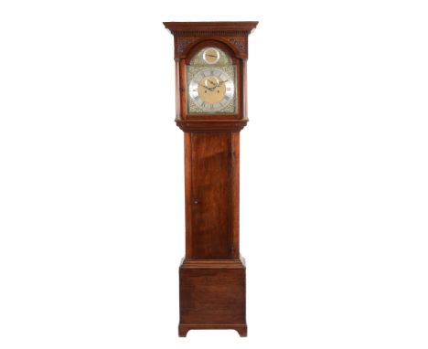 A George III mahogany eight-day longcase clock, John Agar, York   A George III mahogany eight-day longcase clock, John Agar, 