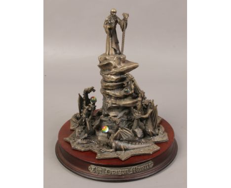 A cast fantasy sculpture The Dragon Master Myth and Magic. 