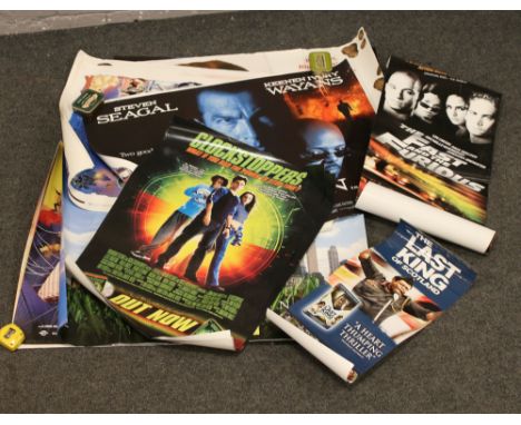 A large roll of film advertising posters to include The Glimmerman, Antz, Broken Arrow, The Borrowers and Beethoven 