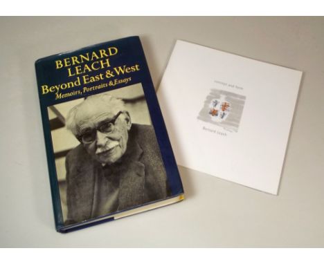 BOOK ETC: BERNARD LEACH.
"Beyond East & West" by Bernard Leach, first edition 1978 & the Bernard Leach catalogue Concept & Fo