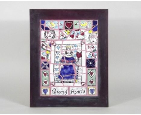 LIZZIE EVANS.
'Queen of Hearts.' Broken tile mosaic. Signed & dated '99 to the reverse. 44 x 32cm.
Sold on behalf of The Hypa