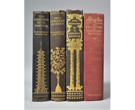 Three Books by W. Somerset Maugham: 1930 First Edition of The Gentleman in the Parlour by W. Somerset Maugham Published by Wi