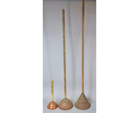 Three Vintage Copper Posssers 