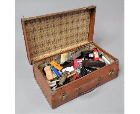 A Vintage Case Containing Quantity of Novelty Lighters (We Can Not Post this Lot) 