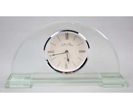 A Modern Ellis and Lloyd Mantle Clock Movement In the Art Deco Style, 33cm Wide 