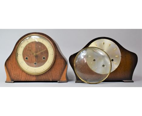 Two Vintage Mantle Clocks, Both Untested and In Need of Attention 