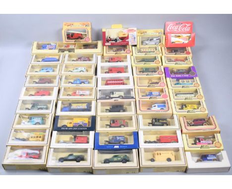 A Collection of Forty-Eight Boxed Days Gone and Other Diecast Vintage Vans a Lorries 
