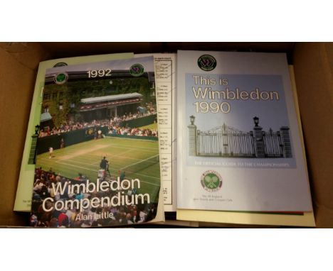 TENNIS, selection, 1980s onwards, inc. Wimbledon, programmes, 1990 media guide and order of play, booklets; BP Yearbooks 1971