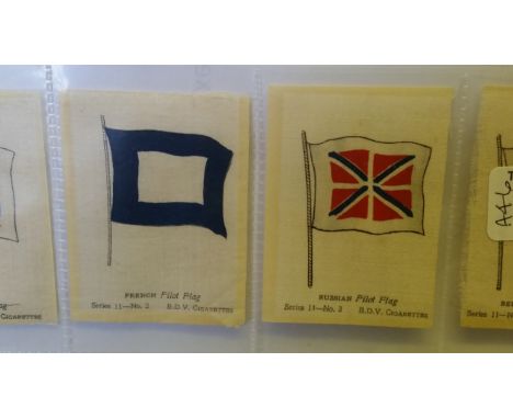 PHILLIPS, silks, part sets, inc. Pilot &amp; Signal Flags 11th, Orders of Chivalry 10th, Heraldic; part sets, Ceramic Arts; W