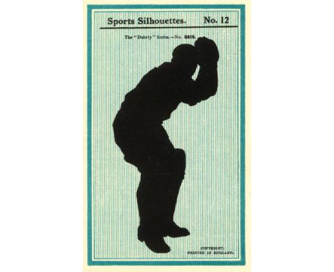 DAINTY, Sports Silhouettes, Nos. 2, 12 &amp; 16 (cricket); 4 &amp; 8 (golf); 1 (boxing) &amp; 10 (baseball), premium card gam