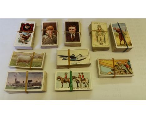 MIXED, complete (10), inc. Ogdens Story of Sand, Morris How Films are Made, Phillips Aircraft, Mitchell A Model Army, Wills C