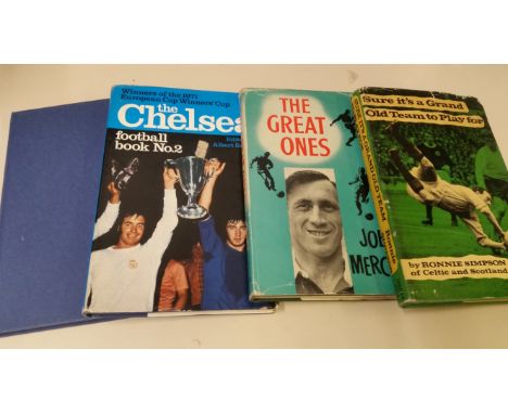 FOOTBALL, Chelsea hardback edition, inc. Football Books Nos. 2 &amp; 3; autobiographies, The Great Ones by Joe Mercer (1964) 