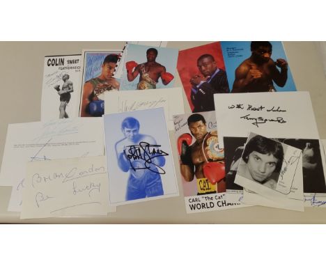 Riddick Bowe 16 x 20 AUTOGRAPHED WITH INSCRIPTIONS PHOTO –