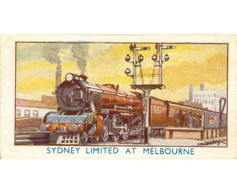 AMALGAMATED PRESS, Famous Trains &amp; Engine, complete, with empty album, G to VG, 24+