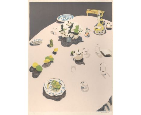THE TABLE (LUDMAN 20)Color lithograph, 1971, on Arches paper, signed and numbered 72/90 in pencil, co-published by Brook Alex